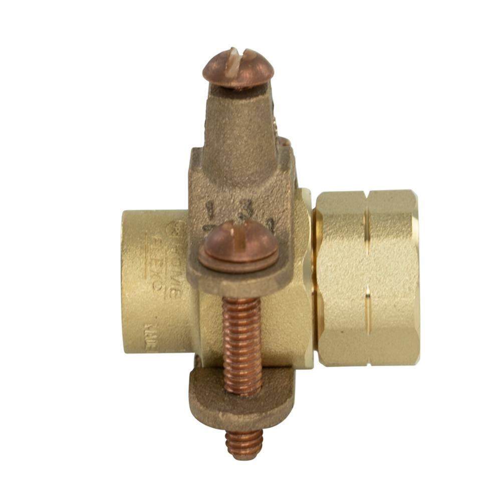 HOME-FLEX 12 in. CSST x 12 in. FIPT Brass Female Adapter 11-435-005