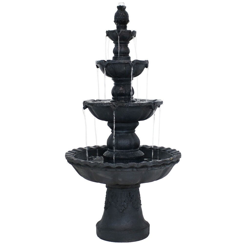 4 Tier Electric Pineapple Water Fountain Lightweight   Choose Color