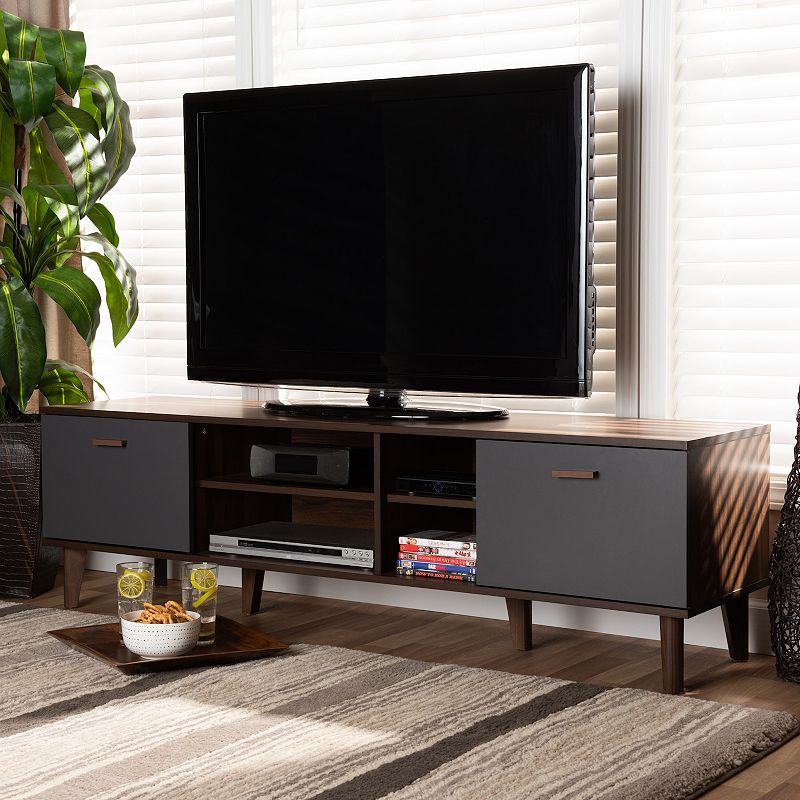 Baxton Studio Moina Brown TV Stand