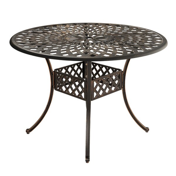 42'' Outdoor Round Cast Aluminum Dining Table