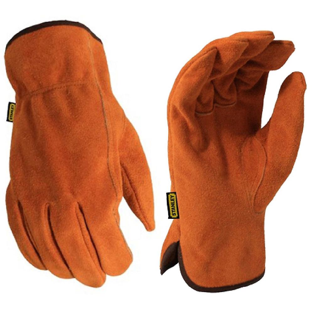 Stanley Mens SY710L Split Secure Fit Cowhide Leather Gloves