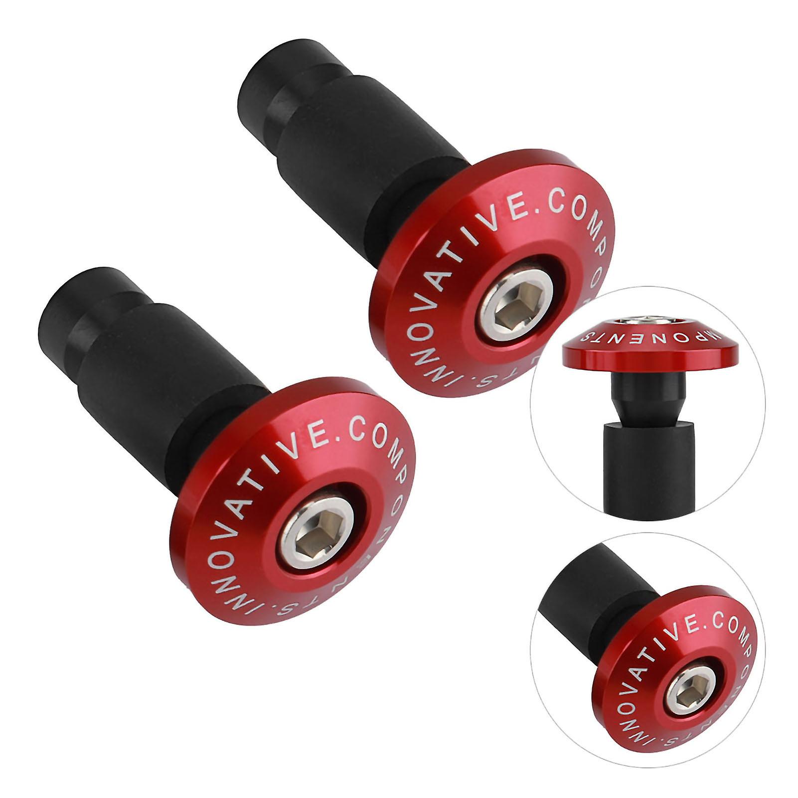 22mm 7/8inch Motorcycle Handlebar End Slider Plug Caps For Racing Atv Offroad Red