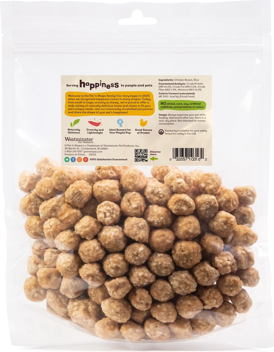 Pet 'n Shape Chik 'n Rice Balls Dog Treats