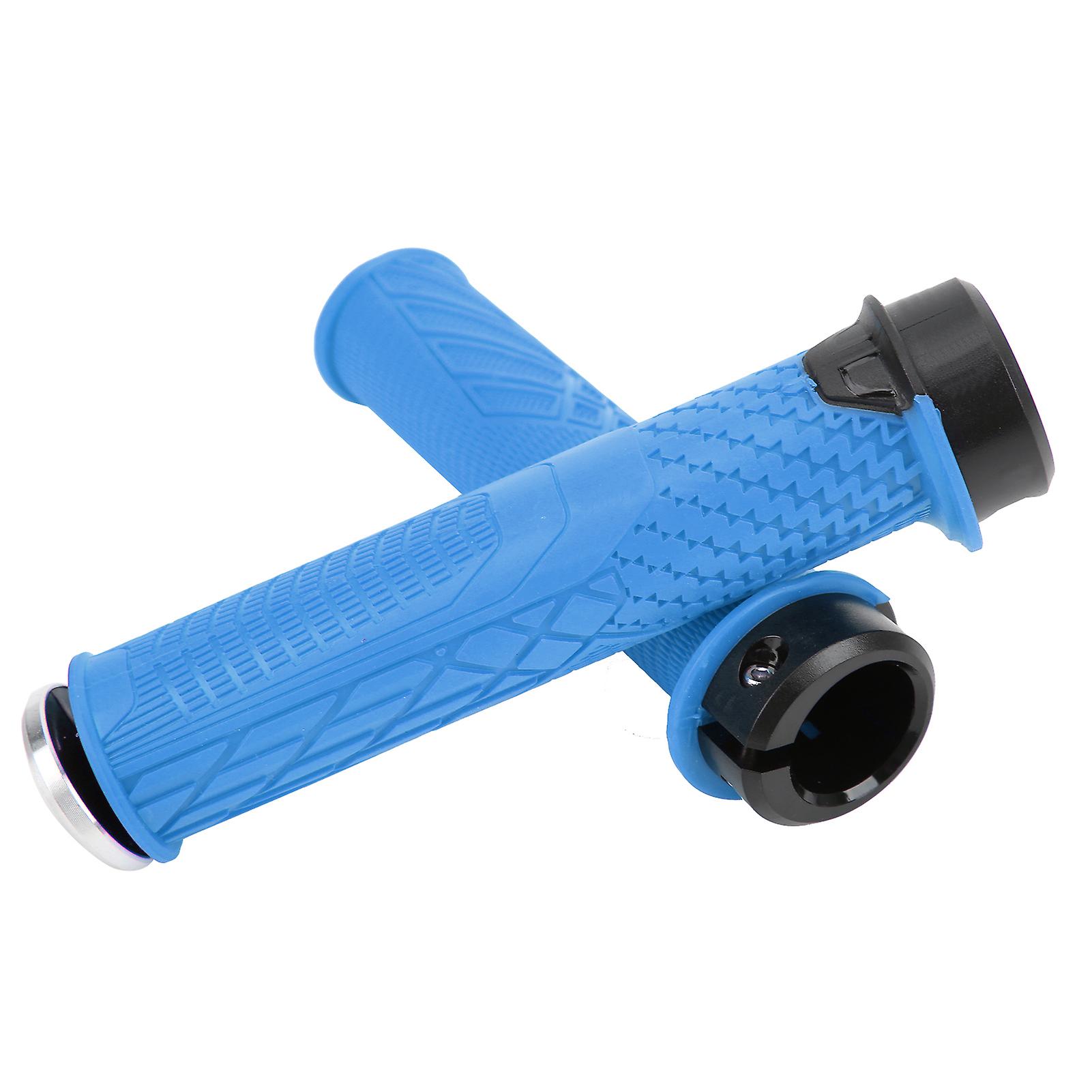 Wake Bike Rubber Shock Absorption Handlebars Bicycle Handle Grips Bike Accessoryblue