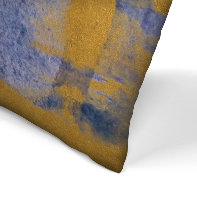 Americanflat Abstract Gold Dust Ii By Hope Bainbridge Throw Pillow