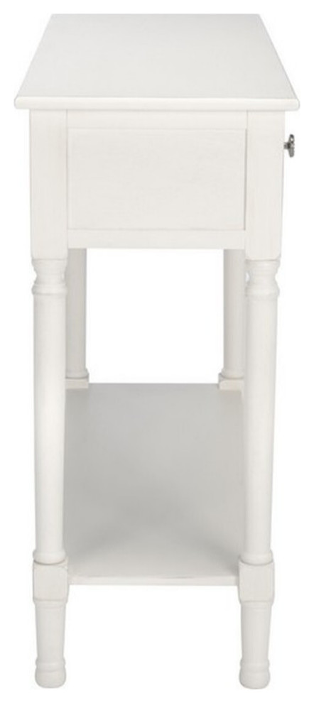 Sutton 2 Drawer Console Distressed White   Traditional   Console Tables   by V.S.D Furniture  Houzz