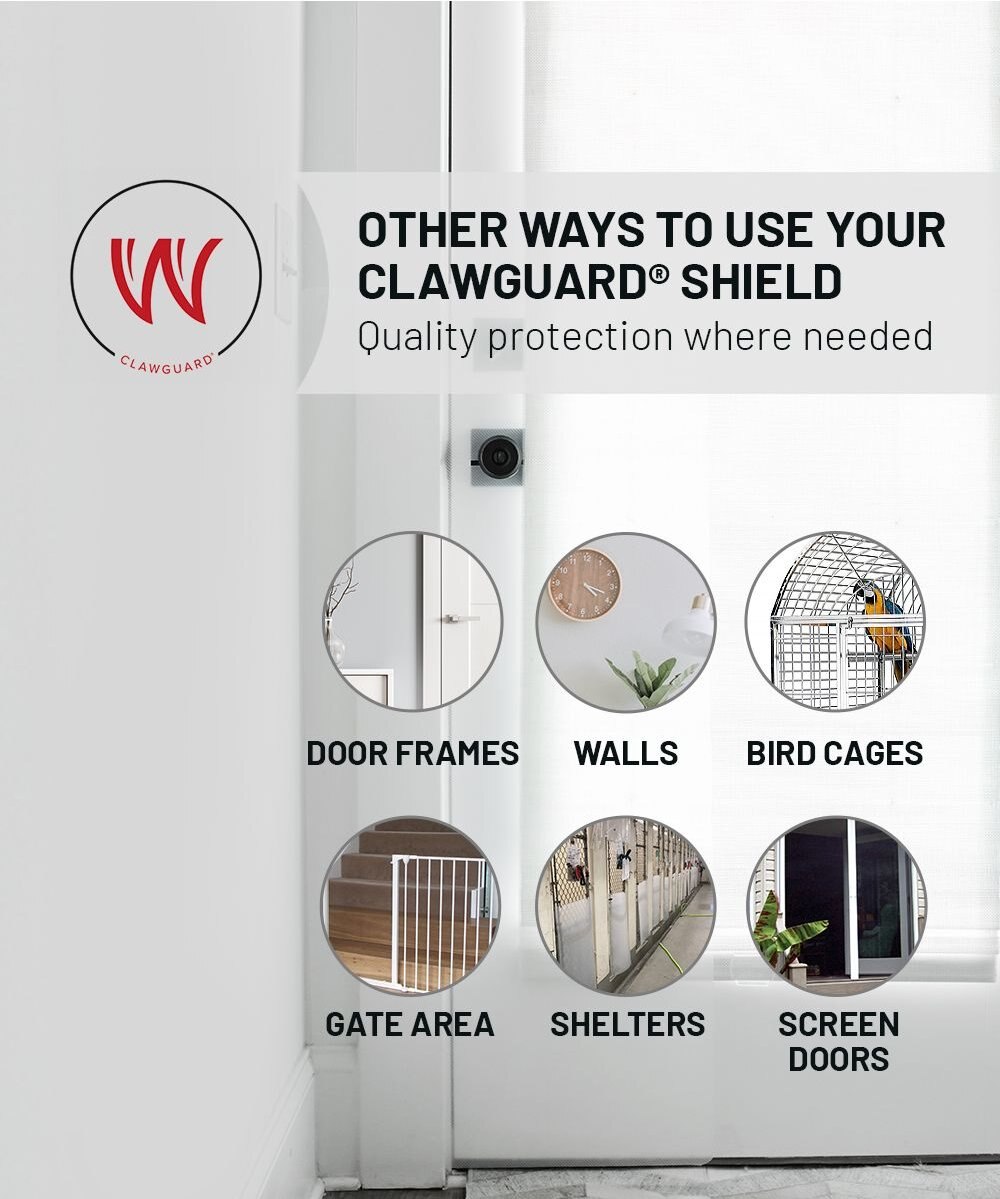 CLAWGUARD Heavy Duty Door Scratch Shield