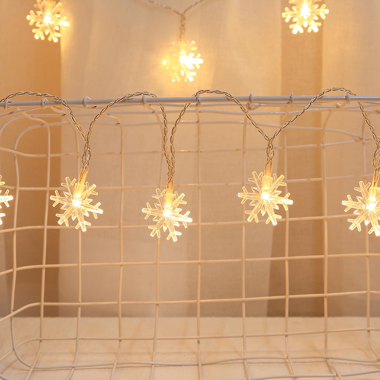 Snowflake Usb String Light Room Decoration Christmas Holiday Party Light Outdoor Camping Decorative Modeling Hanging Lamp No.254033