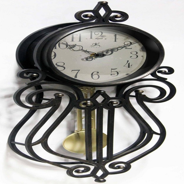 Pendulum Wall Clock Heathered Black Infinity Instruments