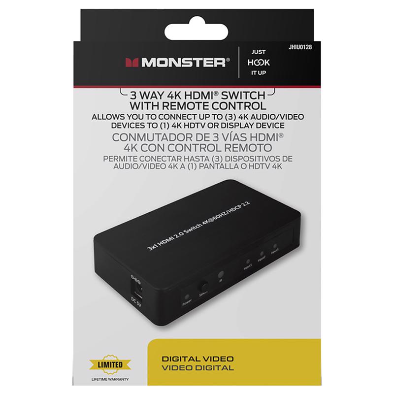 HDMI SWITCH 3X1 4K/UHD