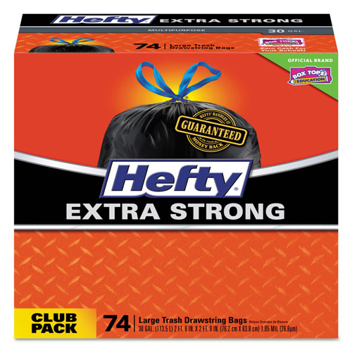 Reynolds Hefty Ultra Strong Tall Kitchen and Trash Bags | 30 gal， 1.1 mil， 30