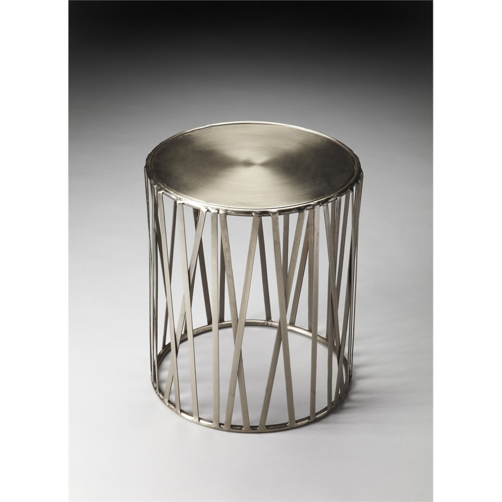 Iron Drum Table  Belen Kox   Contemporary   Accent Chests And Cabinets   by BisonOffice  Houzz