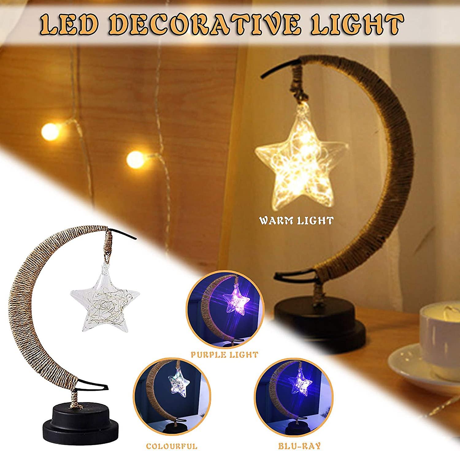 2022 Enchanted Lunar Lamp， Twinkling Tree Moon Lamp Magic Galaxy Led Lamp， Kids Moon Night Light Desk Lamp Room Home Decorations For Holiday (c)