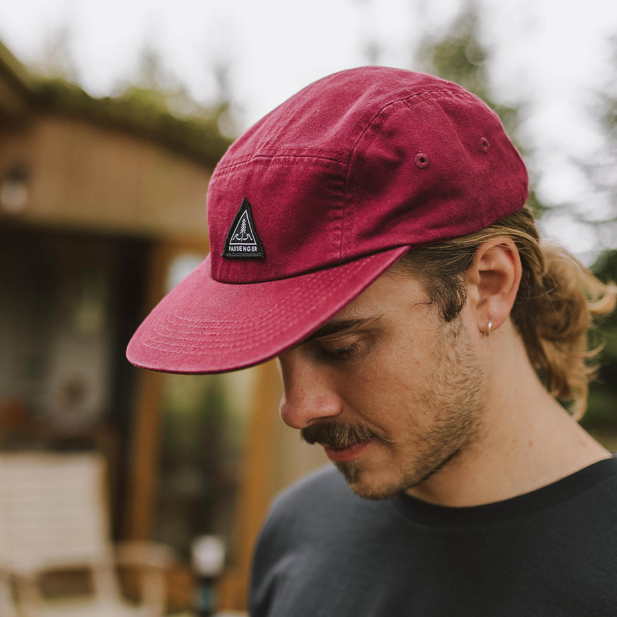 Fixie Recycled 5 Panel Cap - Russet