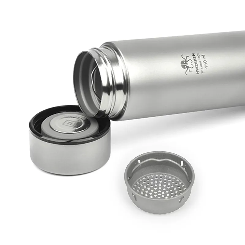 Ti803 Factory Direct Sale Food Grade Material Titanium Thermos Cup for Outdoor Camping   Hiking