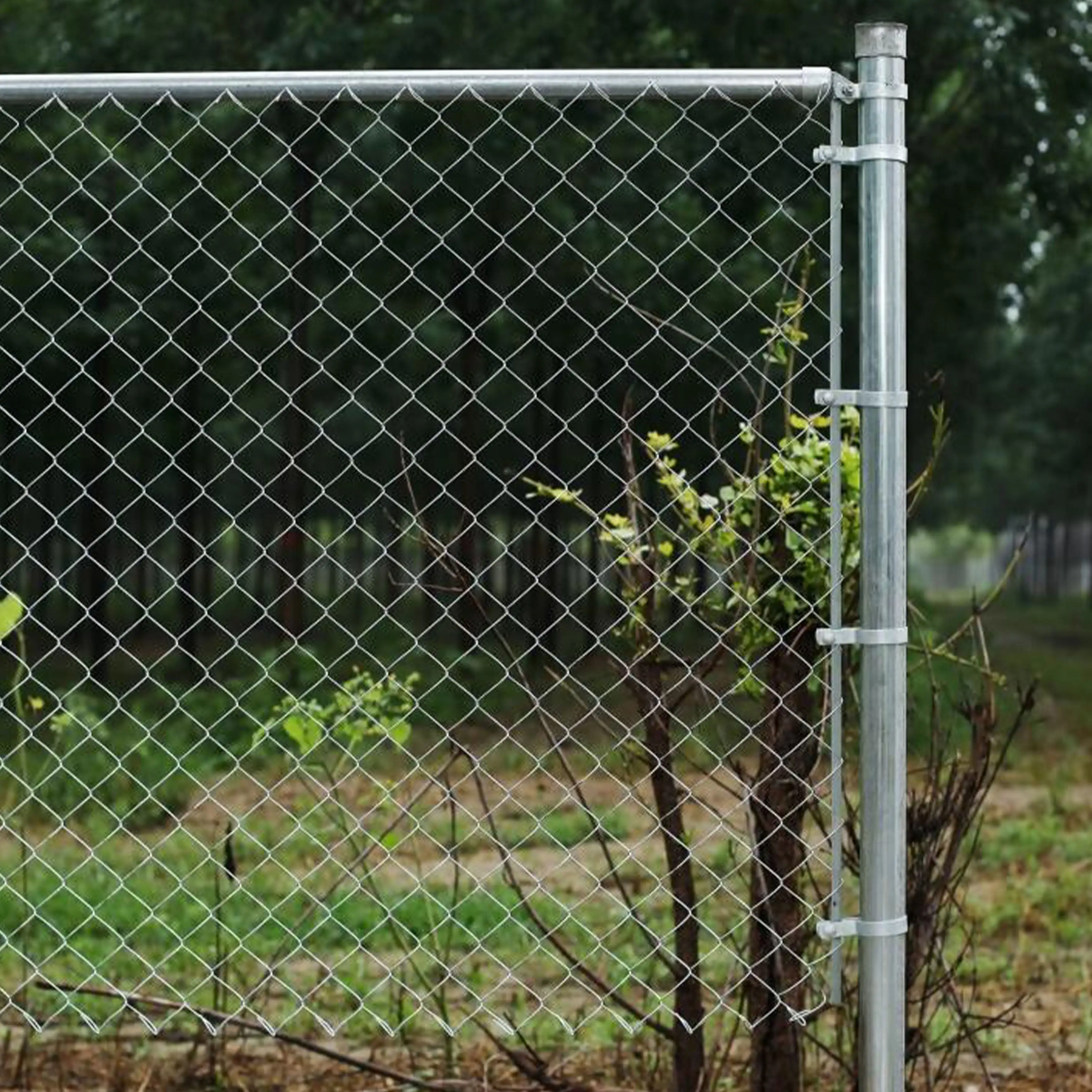 6X50 Galvanized Steel 6 x 50 ft. Chain Link Fence Complete Kit