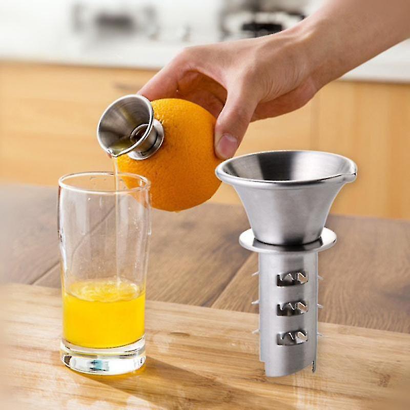 Manual Stainless Steel Lemon Drilling Tool Kitchen Small Fruit Squeeze Juicer