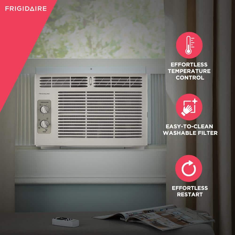 Frigidaire 5000 BTU 115Volt WindowMounted MiniCompact Air Conditioner with Mechanical Controls