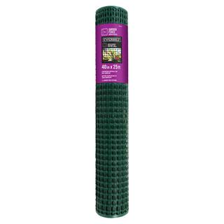 Everbilt Green Plastic 1 in. Mesh 3-13 ft. x 25 ft. Garden Fence Hardware Cloth 889250EB12