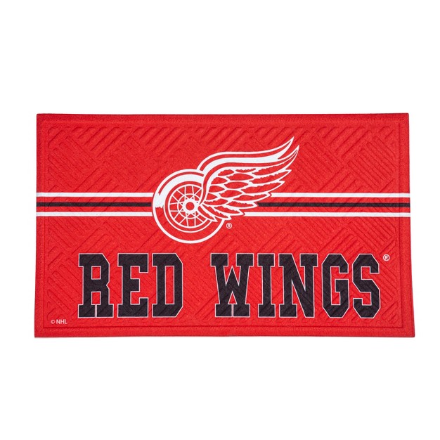 Embossed Mat Cross Hatch Detroit Red Wings