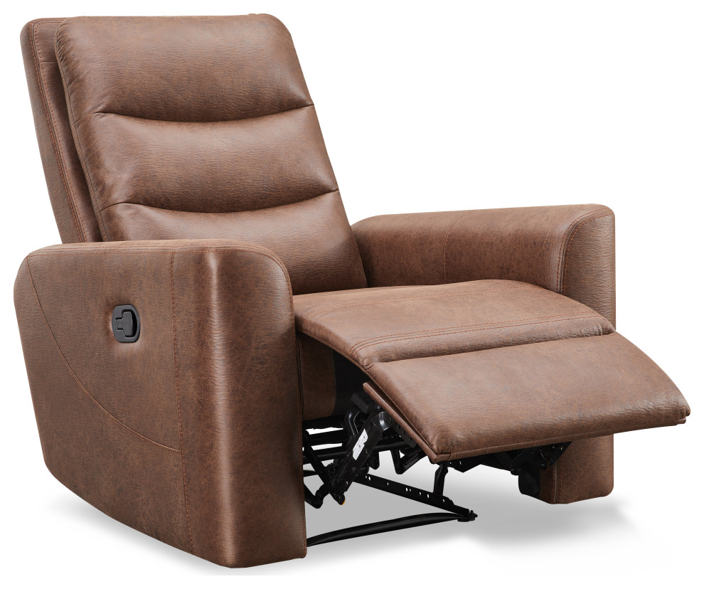 Bentley Fabric Manual Recliner   Contemporary   Recliner Chairs   by Abbyson Living  Houzz