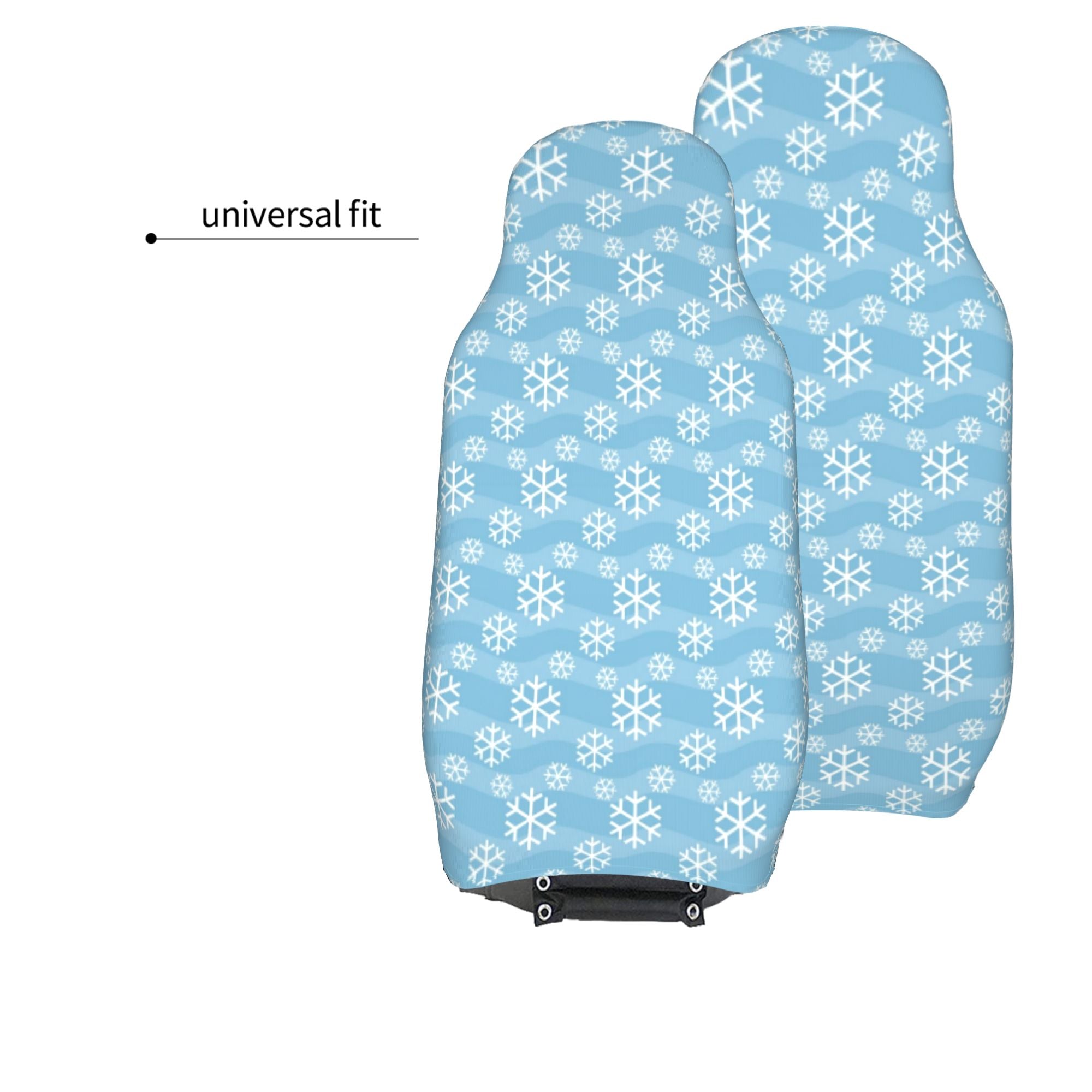 ZICANCN Car Seat Cover Snowflakes Winter Car Front Seat Covers Protectors ， Automotive Seat Covers for Cars Trucks Suv