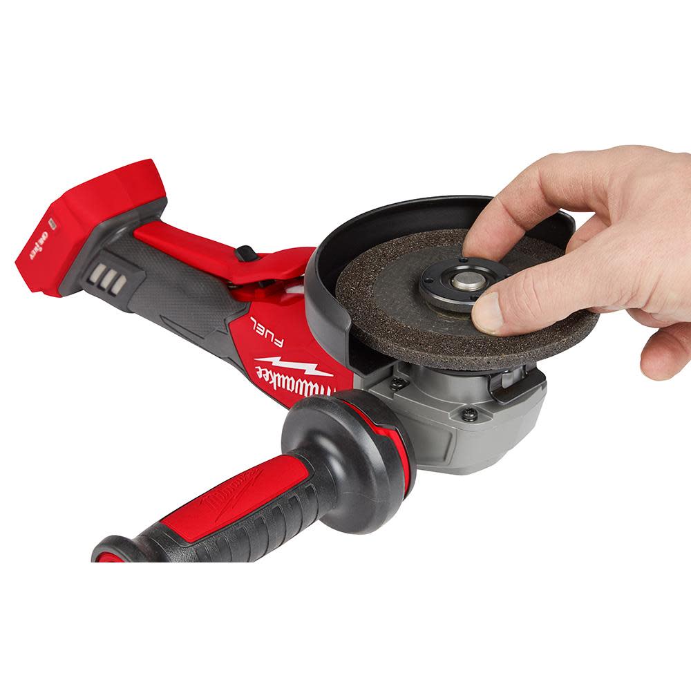 Milwaukee M18 FUEL 4 1/2 / 5 Braking Grinder with ONE KEY Paddle Switch No Lock Bare Tool ;