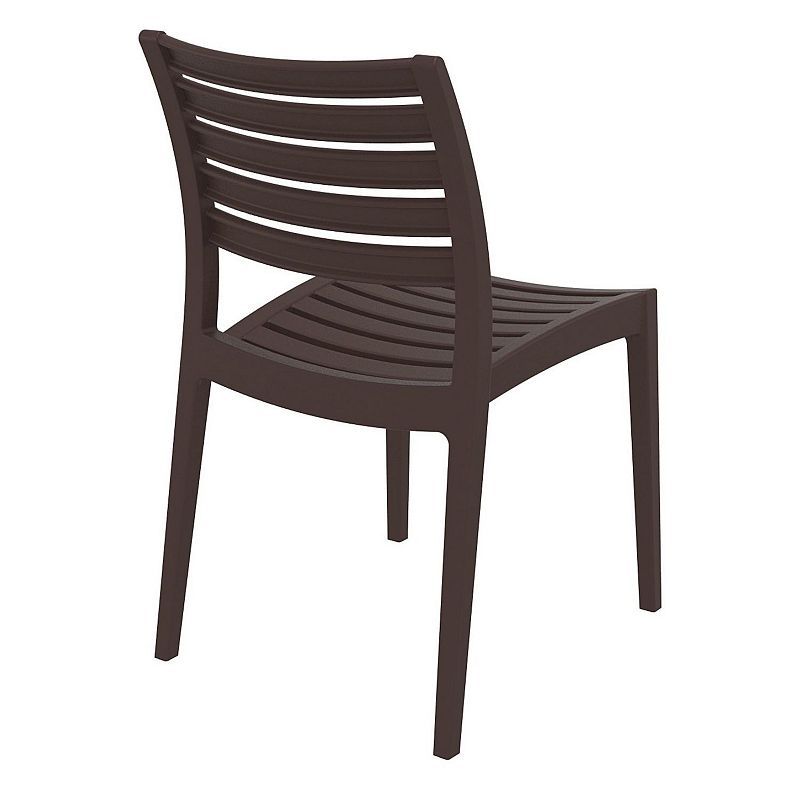 33 Brown Refined Patio Dining Chair