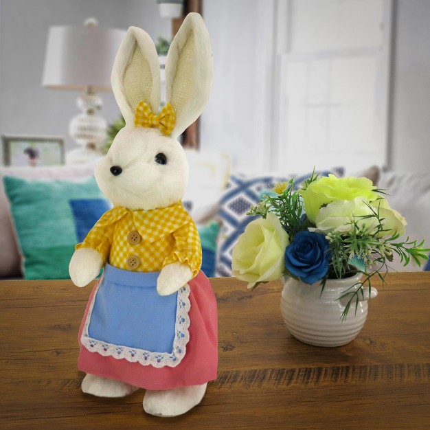 Fluffy Female Bunny Table Decoration Easter Collection