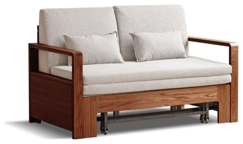 North American Oak Solid Wood Sofa Bed Modern MultiFunctional   Transitional   Sleeper Sofas   by GVAwood  Houzz