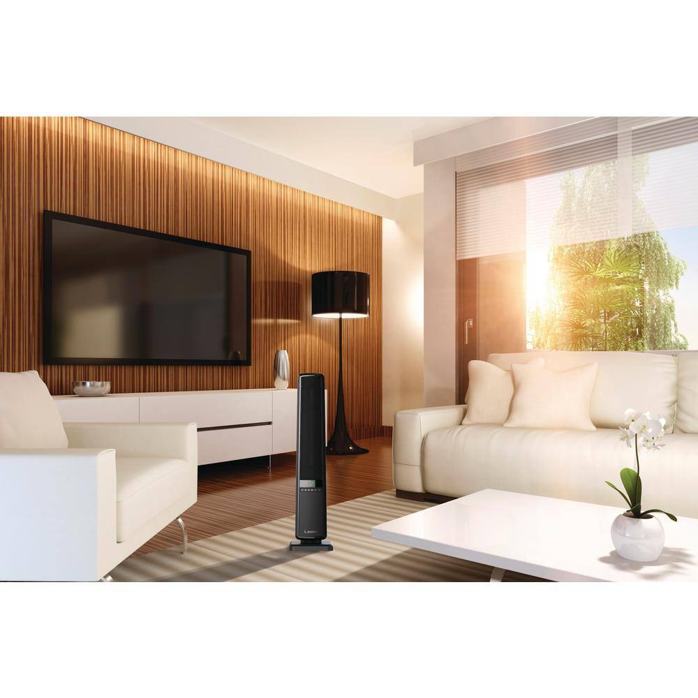 Lasko 1500-Watt 32 in. Electric Digital Ceramic Tower Space Heater with Remote Control and Timer CT32955