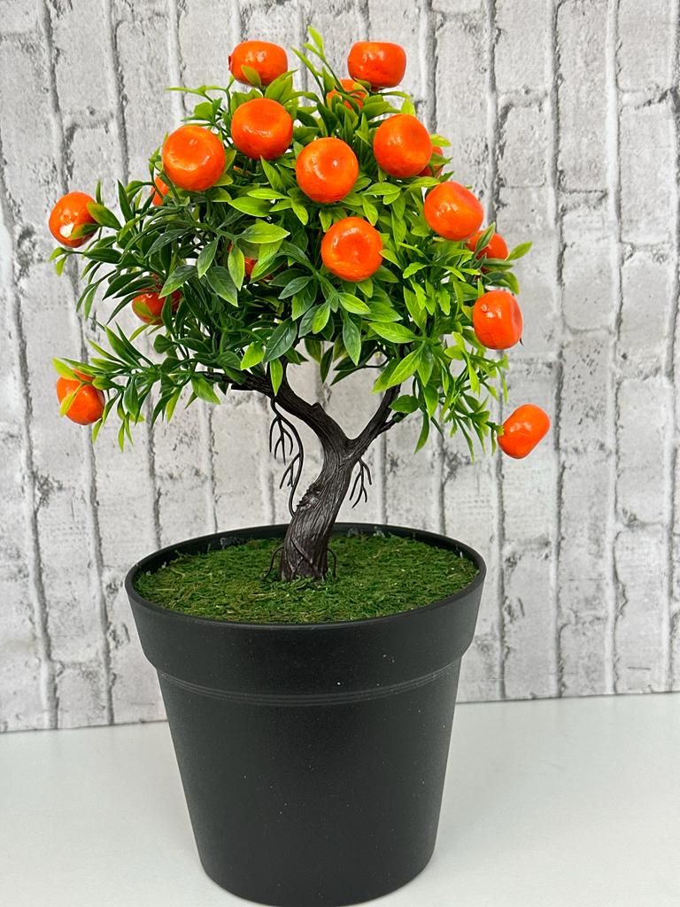 Gorgeous Orange Bonsai in pot of your choice-Artificial