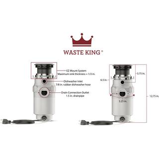 Waste King Legend Series 13 HP Continuous Feed Garbage Disposal L-111