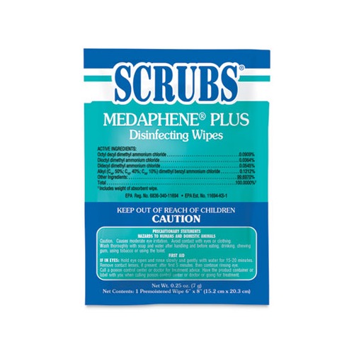 SCRUBS Medaphene Disinfectant Wet Wipes  ITW96301