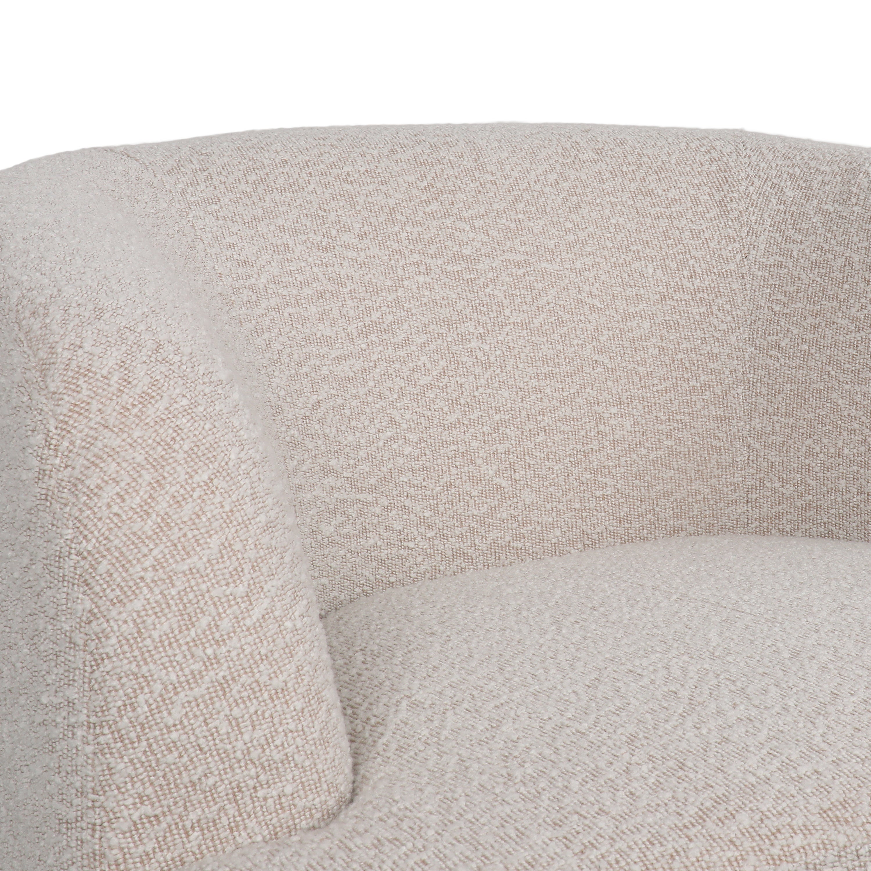 Sydmor Contemporary Boucle Upholstered Swivel Club Chair