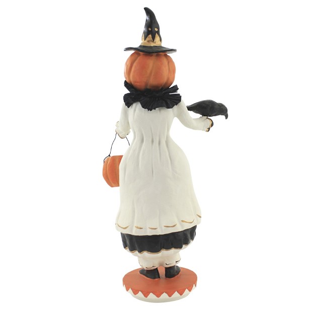 Dee Foust harvey Cora x27 s Crow One Figurine 14 0 Inches Halloween Pumpkin Moon 81068 Polyresin Multicolored