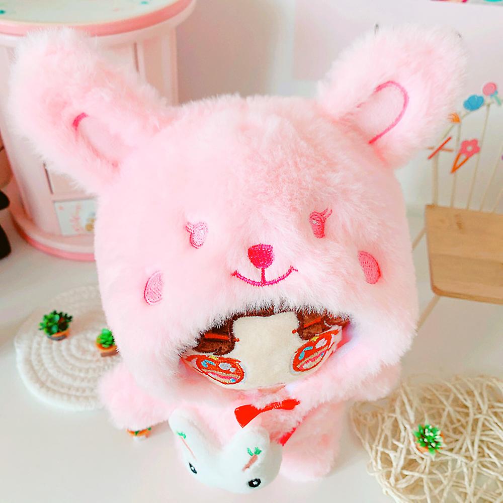 8in Doll Dressup Pink Onesies Backpack 20cm Plush Doll Clothes