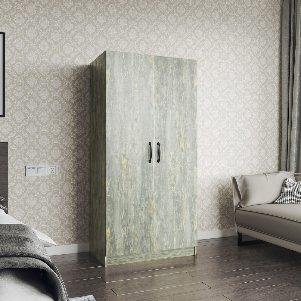 Bedroom High Wardrobe with 2 Doors