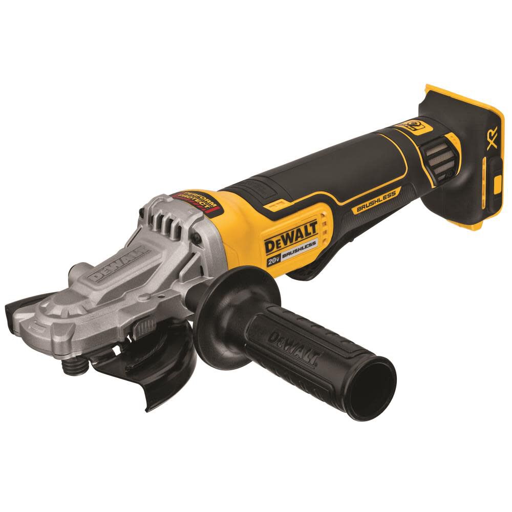 DEWALT 5-In 125 mm 20V MAX XR Flathead Paddle Switch Small Angle Grinder with Kickback Brake DCG413FB from DEWALT