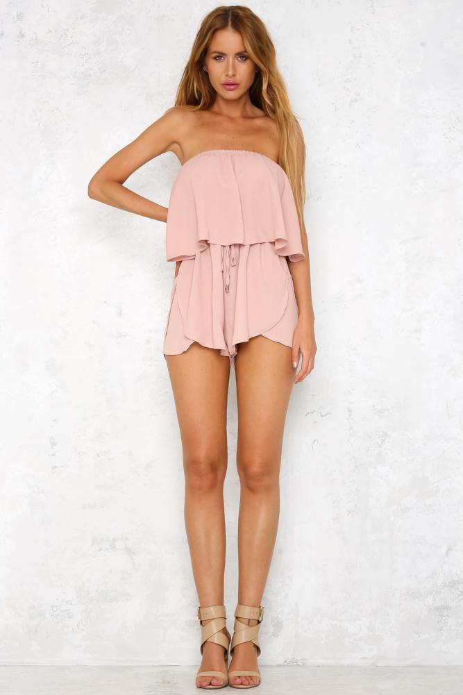 Love Rebel Romper Blush