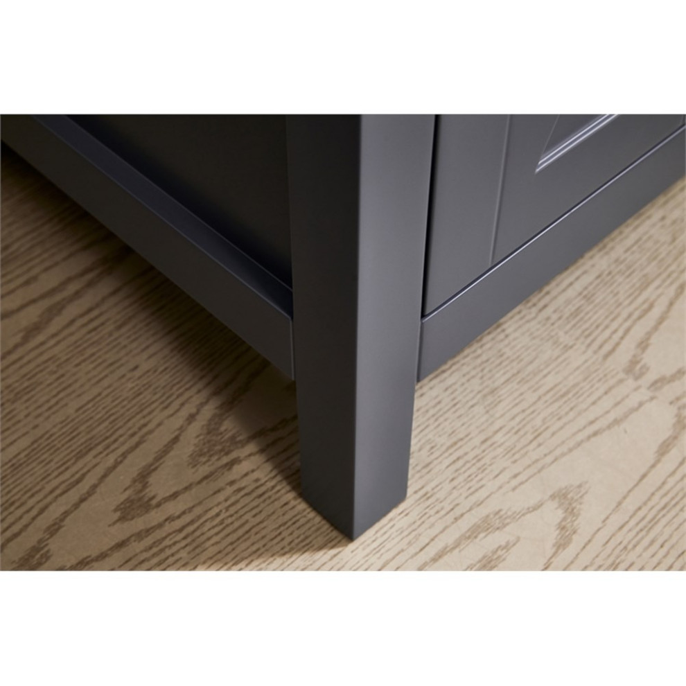 Stufurhome Hathaway 27 in. x 34 in. Grey Engineered Wood Laundry Sink   Transitional   Utility Sinks   by Homesquare  Houzz