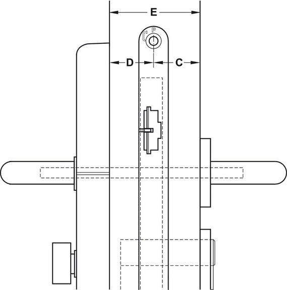 Hafele 917.90.561 Spindle   mounting set  for DT 4...