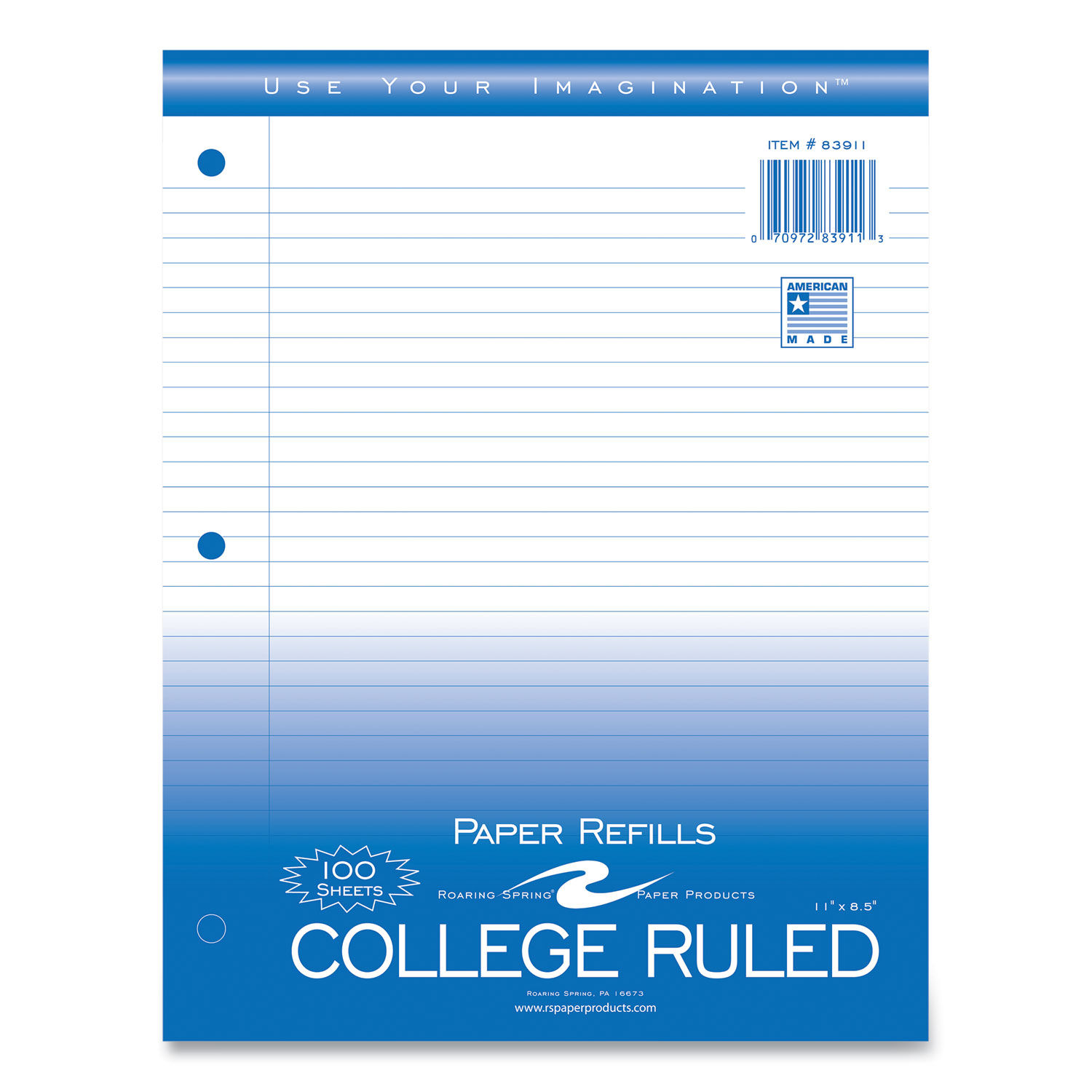 Notebook Filler Paper by Roaring Springandreg; ROA83911