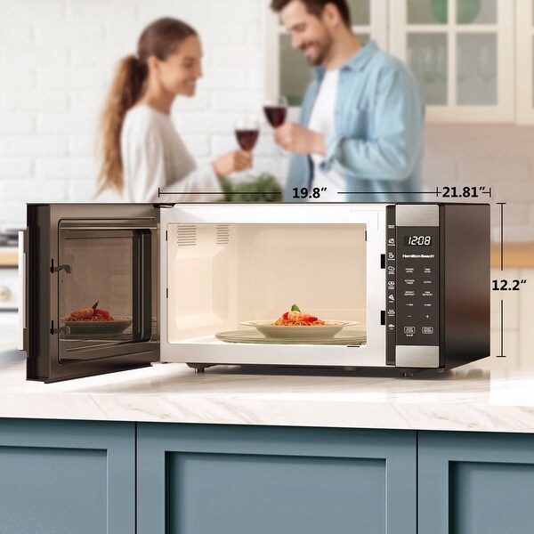 1.6 cu. ft. Sensor Cook Countertop Microwave Oven， 1100 Watts， Stainless Steel - none