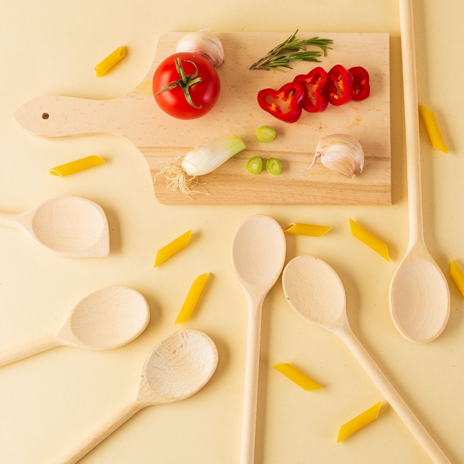 Tuuli Kitchen 6 Piece Wooden Cooking Spoons Kitchen Utensil Set