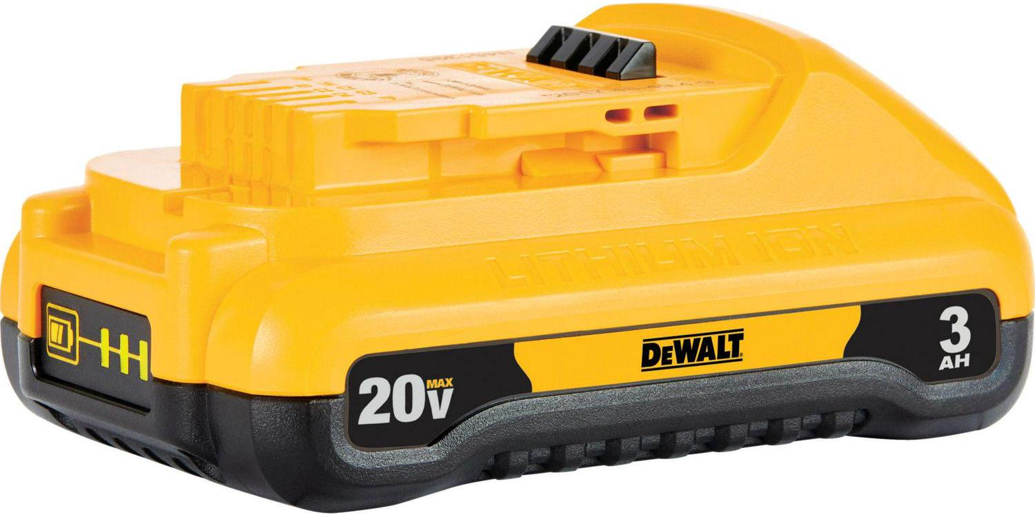 Dewalt 20V MAX Lithium-Ion 3.0 Ah Battery and Charger Kit， 3-LED Fuel Gauge System