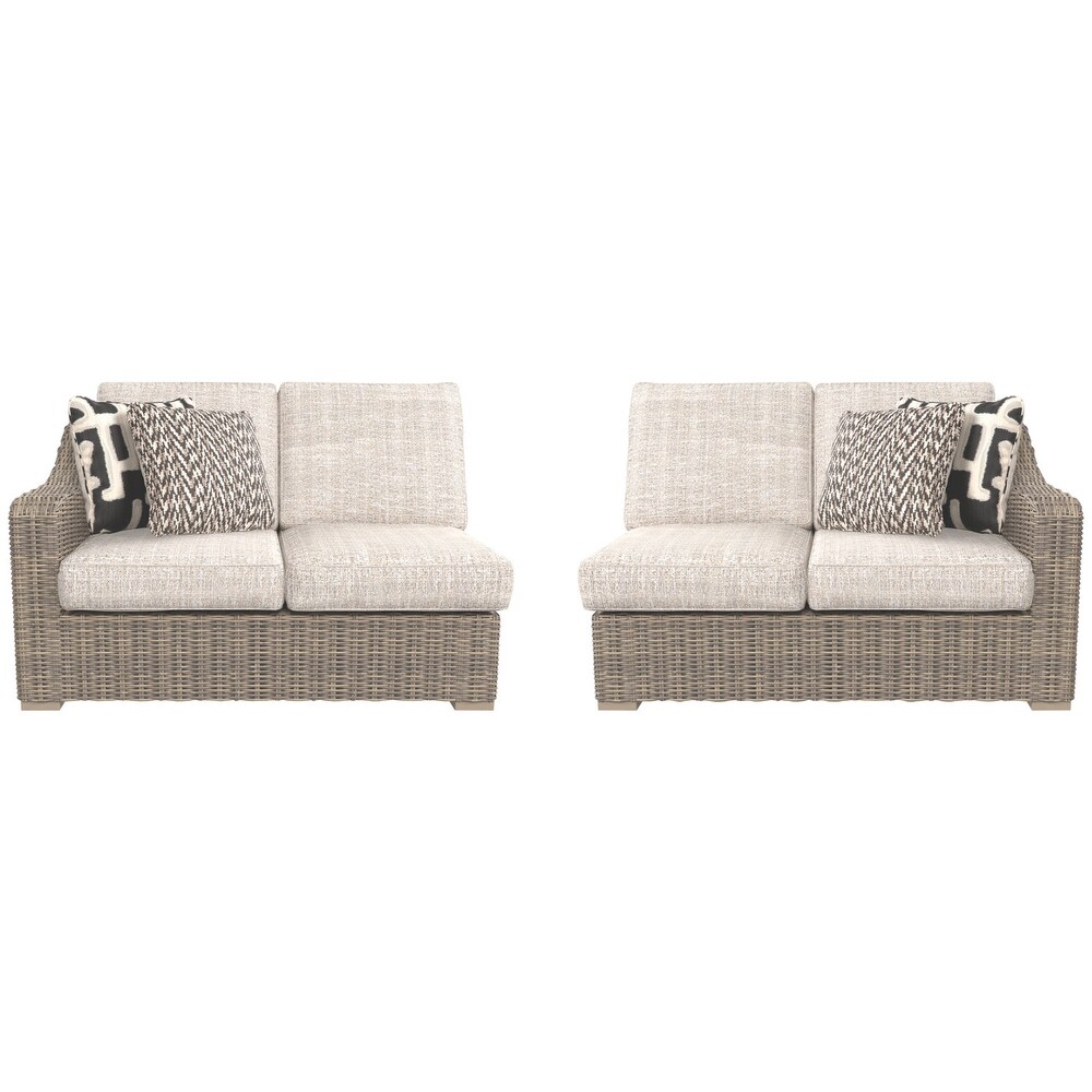 Beachcroft 4 Piece Beige Resin Wicker Outdoor Sectional   118.75\