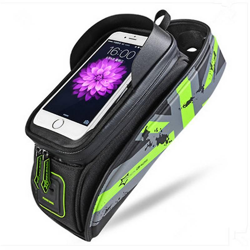 Bike Front Beam Phone Holder Bag Waterproof Bike Frame Stand Bags Waterproof For Smartphones