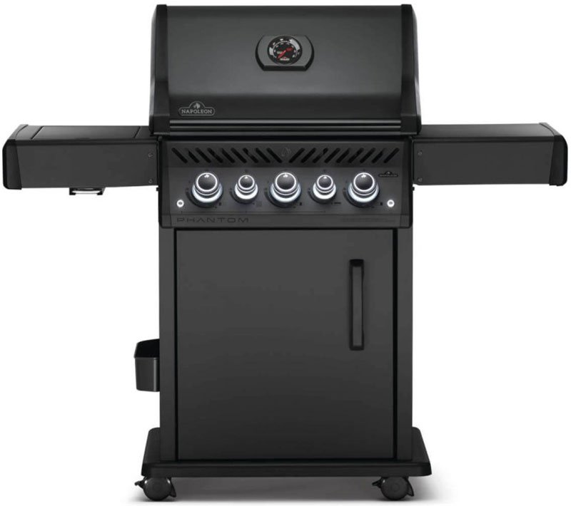 Napoleon Phantom Rogue SE 425 RSIB Natural Gas Grill with Infrared Side and Rear Burners in Matte Black