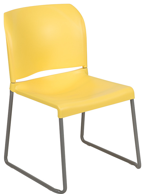 Yellow Plastic Stack Chair   Contemporary   Dining Chairs   by Pot Racks Plus  Houzz